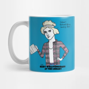 Mary Wollstonecraft At The Library Mug